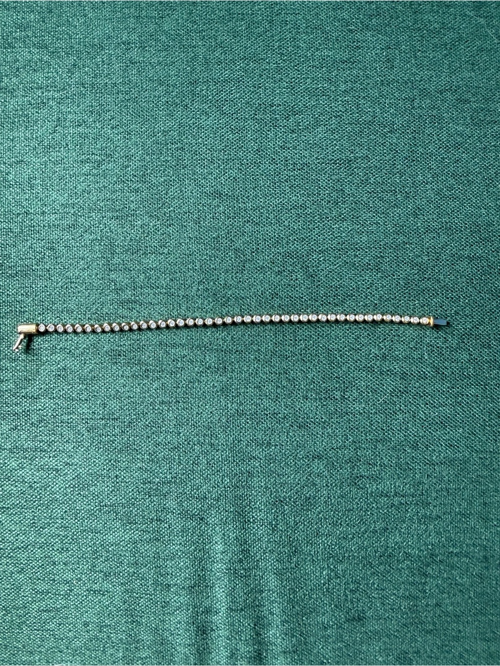 Monica Vinader Round Diamond Tennis Bracelet - Picture 2 of 3